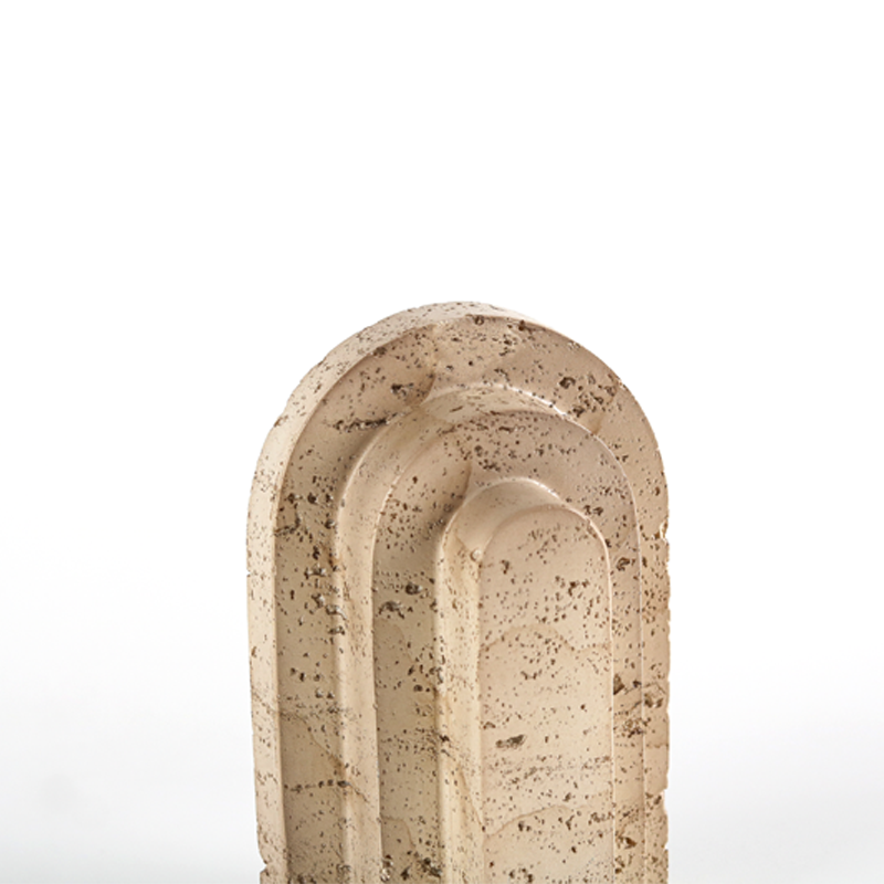 Light Luxury Art Deco Bookends Artificial Cave Stone Resin Crafts Vertical Pattern Home Decoration Bookstore Bookends Decorative