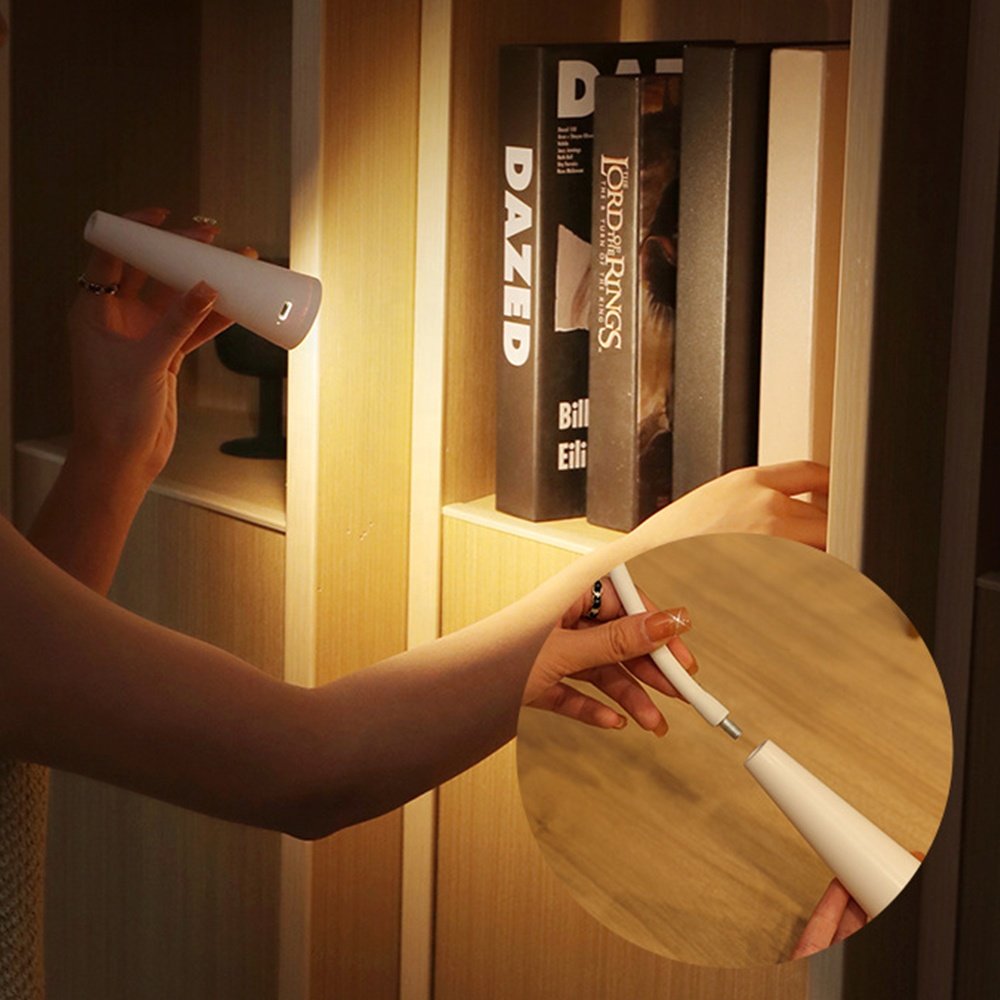 TAIKOO LED Book Light Reading Bed Eye Caring 3 Color LED reading table lamp flexible tube creative learning light