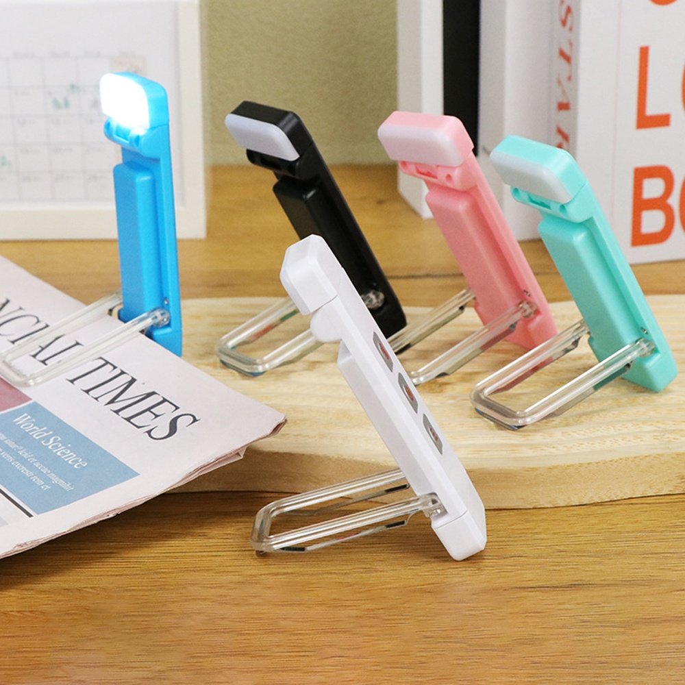 LED Clip Reading Light USB Rechargeable Dimming Mini Book Light Lampe De Livre Pliante For E-Book Readers Students Home Study