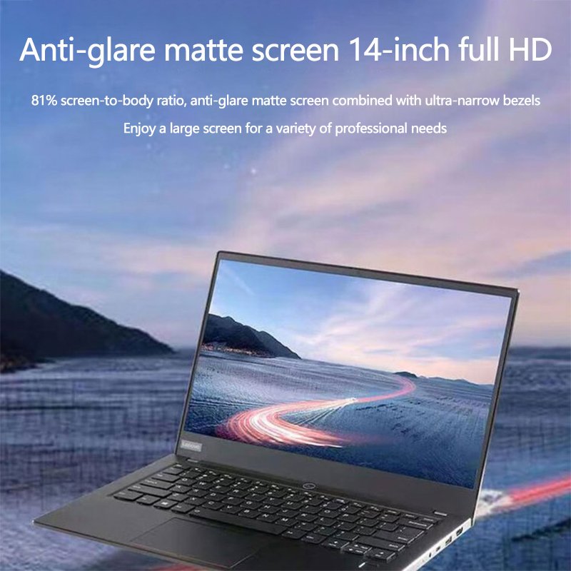 Lenovo Kaitian N4620z-p Notebook Computer Laptop PC 14 Inch Ultra Thin Notebook Kirin System Student Black Metal for Business