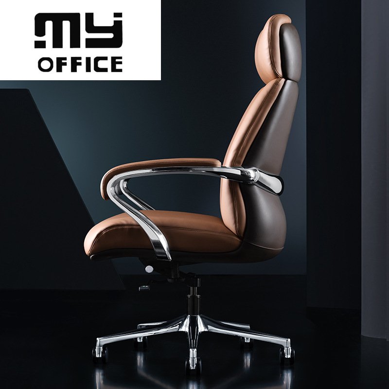 Wendy Italian Light Luxury Chair Office Computer Book Cowhide Executive President Swivel