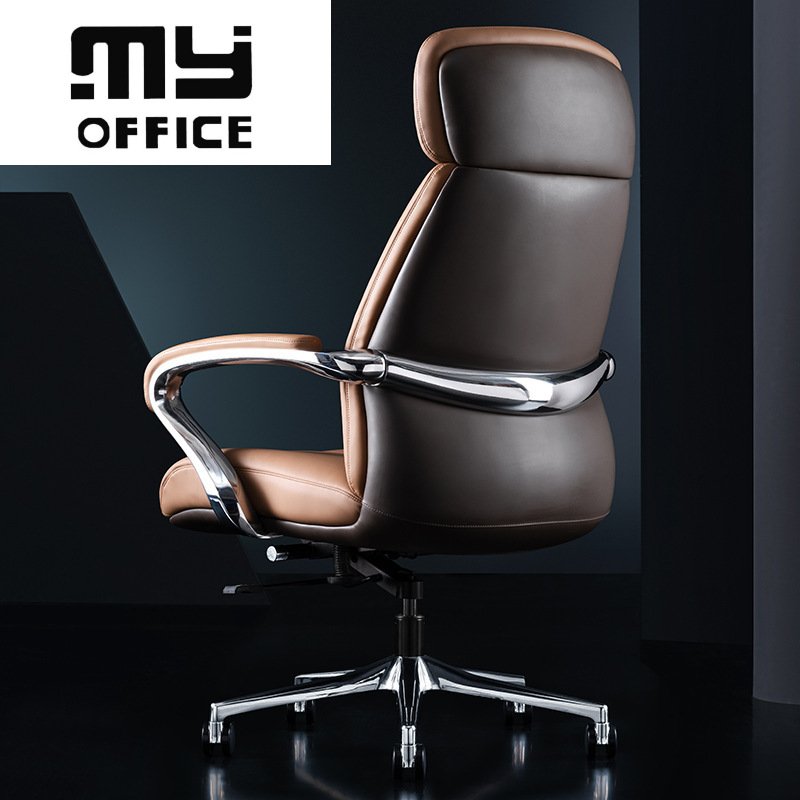 Wendy Italian Light Luxury Chair Office Computer Book Cowhide Executive President Swivel