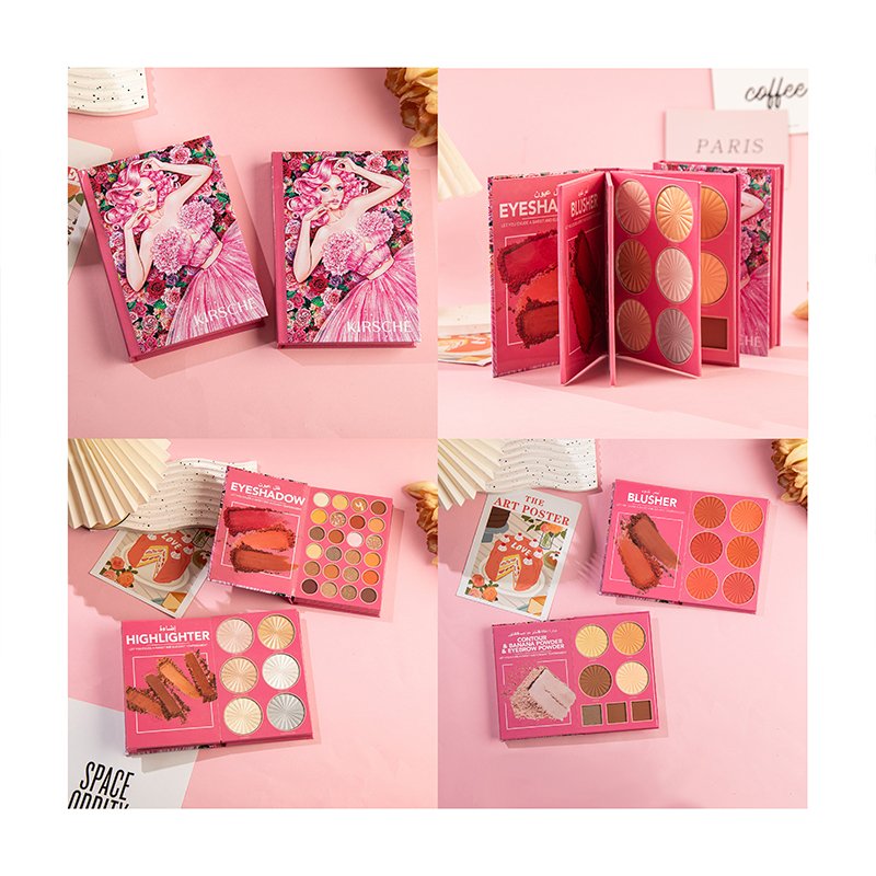 Wholesale Story book unique Creative new Vegan custom logo 43 colors eye shadow palette maquillaje makeup eyeshadow book palette