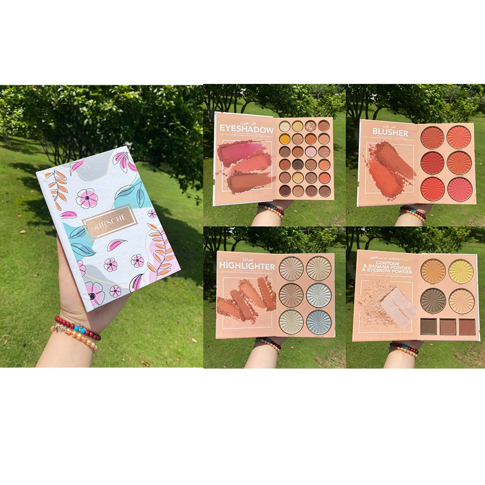 Wholesale Story book unique Creative new Vegan custom logo 43 colors eye shadow palette maquillaje makeup eyeshadow book palette