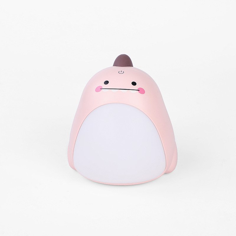 Cute Sweet Sleep Dinosaur LED Night Light USB Rechargeable Table Touch Switch Color Change Desk Lamp for Kids Children Gift