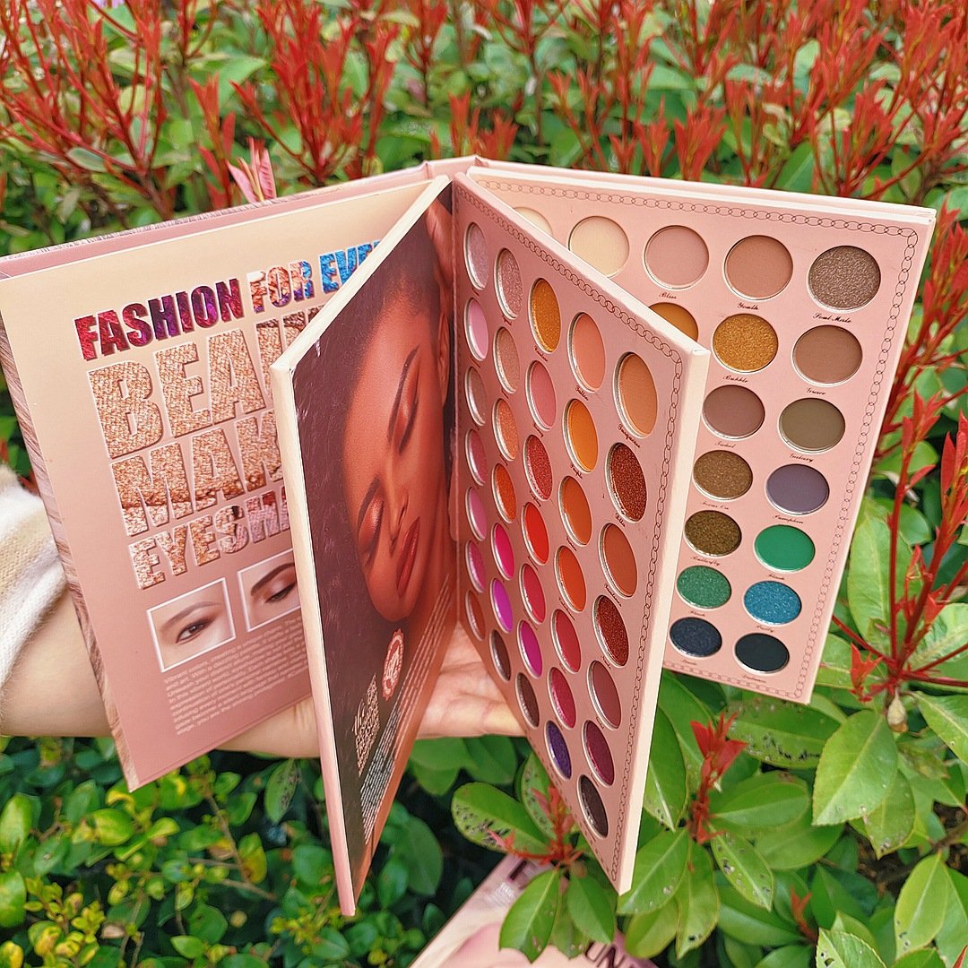 105 Matte Eyeshadow Pallette Cosmetics shadow plate glitter shimmer brown gold shimmering powder sequins makeup eyeshadow book