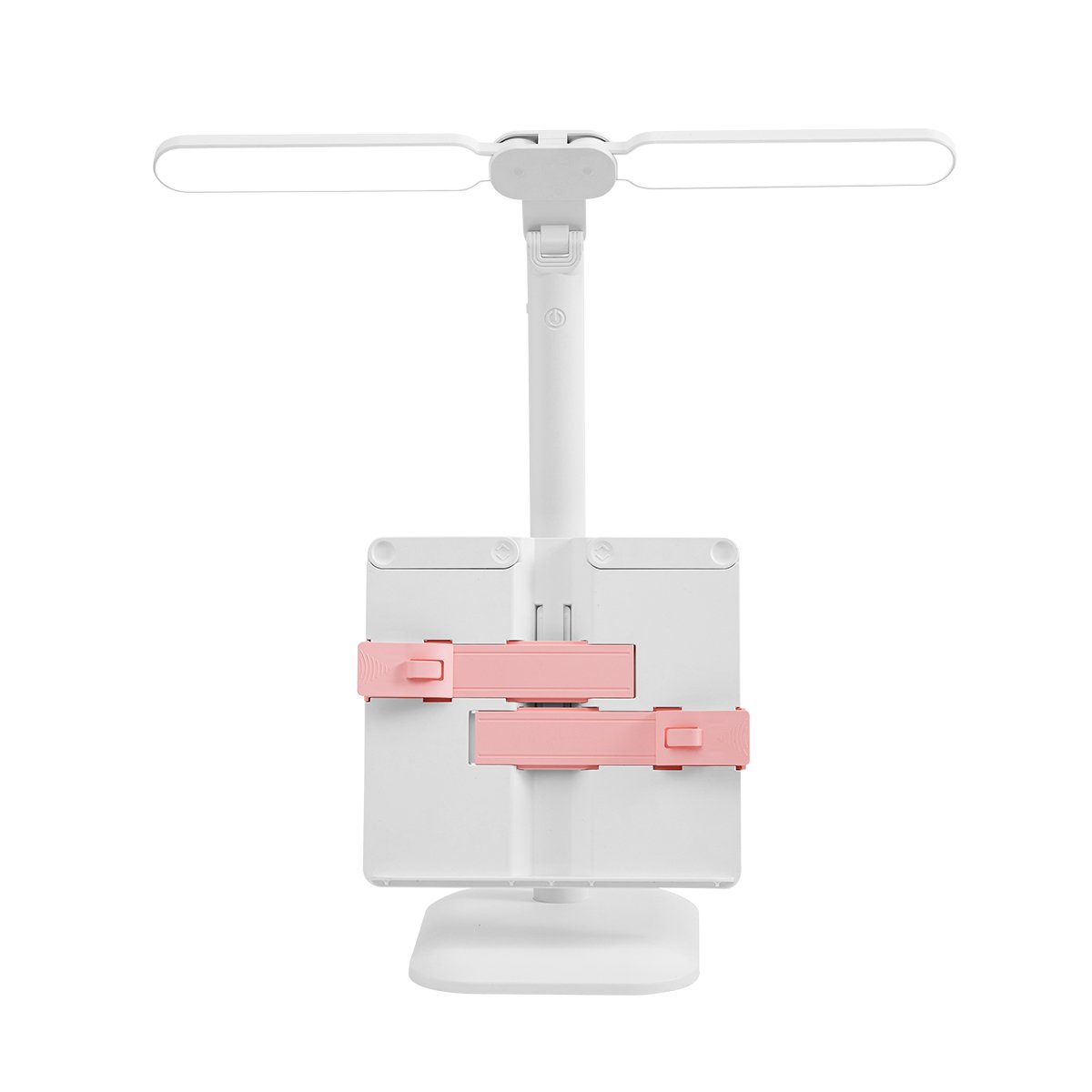 2 Heads LED Touchable Desk Lights Studio Table Light Desk Lamp with Book Clamp Board for Kids Sitting Correction Eye Protect