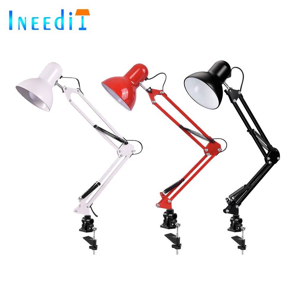 Best selling led desk lamp adjustable gooseneck with clamp architect swing arm for study
