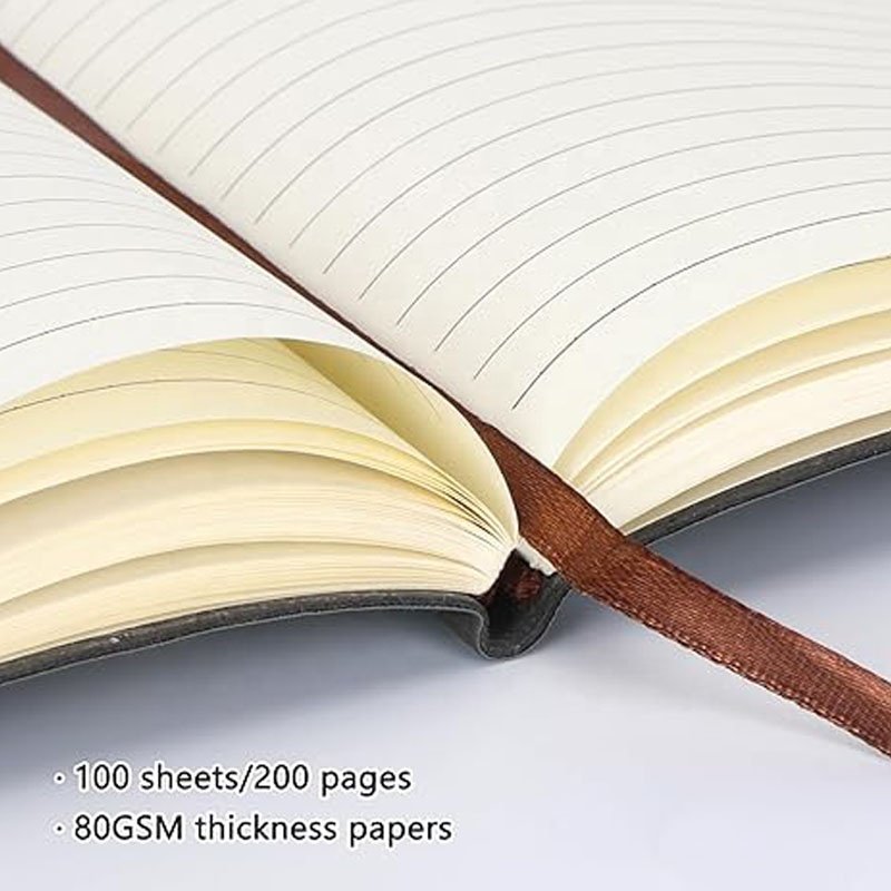 Leather Notebooks A5 Lined Paper Notepads Journal Notebook Personalized Custom Notebooks with Logo for School Business Promotion