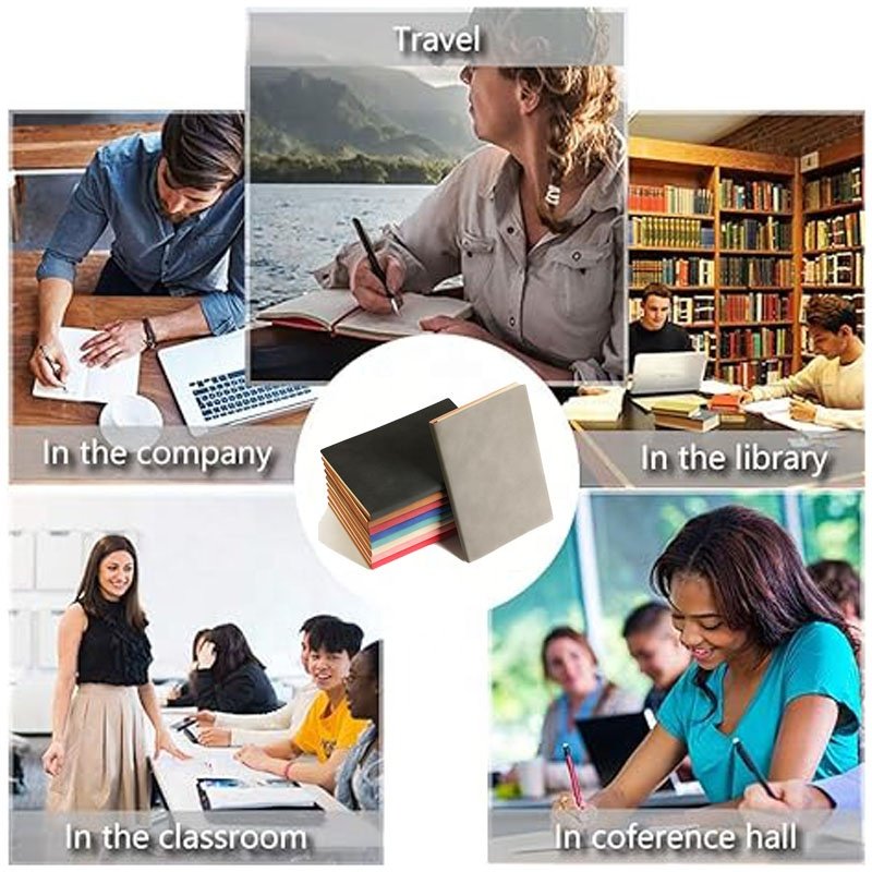 Leather Notebooks A5 Lined Paper Notepads Journal Notebook Personalized Custom Notebooks with Logo for School Business Promotion