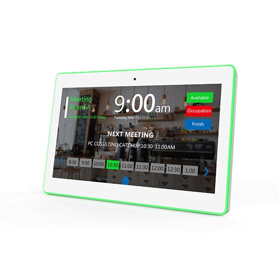 ELC WA1383T 13.3 inch wall mounted touch meeting room booking display android 10 tablet
