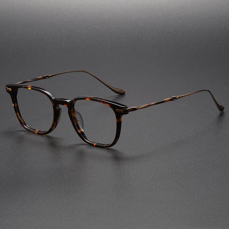 M2052 Light Blocking Glasses Optical Grey Leopard Spectacle Eyeglasses Frames Unique Design Fashion for Men Women Unisex