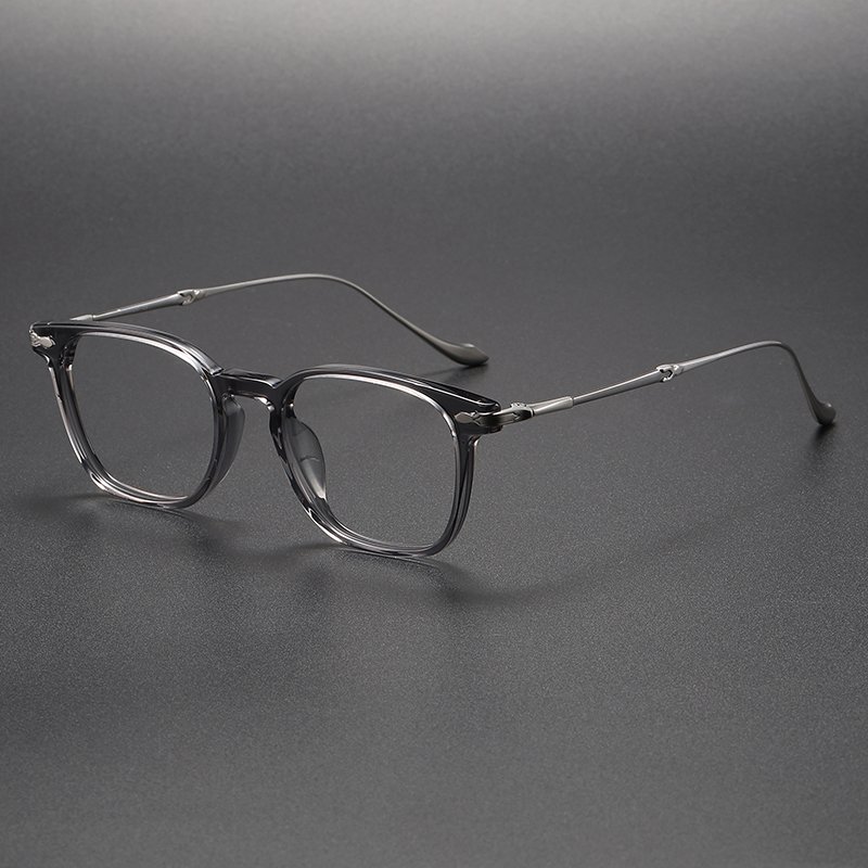 M2052 Light Blocking Glasses Optical Grey Leopard Spectacle Eyeglasses Frames Unique Design Fashion for Men Women Unisex