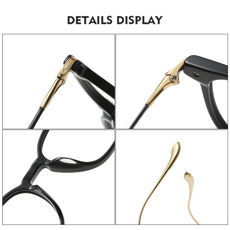 M2052 Light Blocking Glasses Optical Grey Leopard Spectacle Eyeglasses Frames Unique Design Fashion for Men Women Unisex