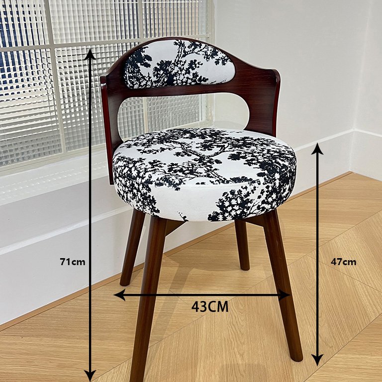 Modern simple solid wood dining chair Nordic light luxury designer cloth chair living room back chair family dining room book ch