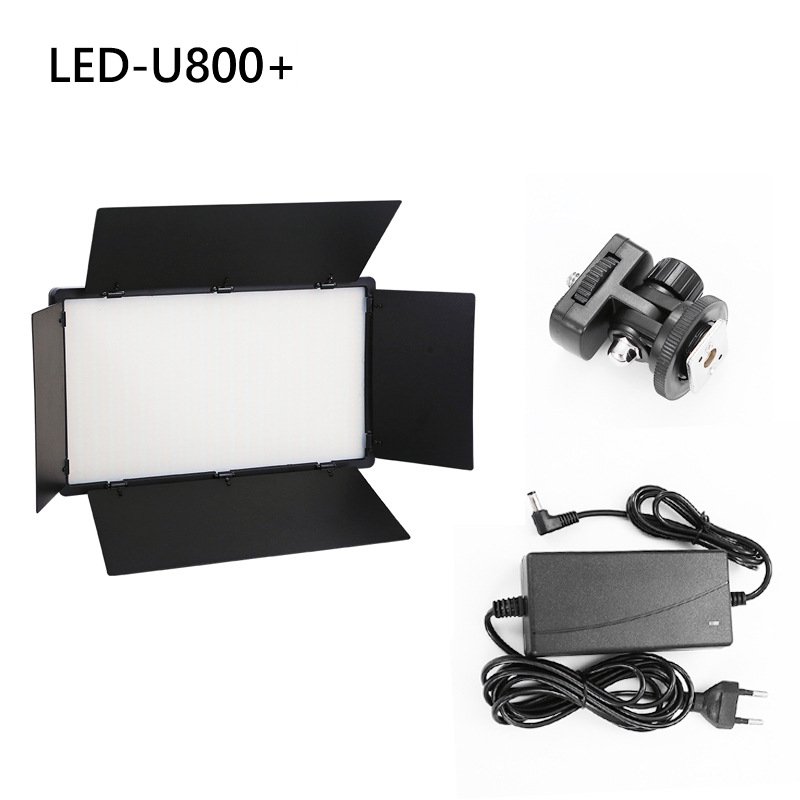 Fill Light Panel Video Recording Kit Rechargeable Studio Light Photo Studio Light NP-F Battery for Camera Dimmable with Tripod