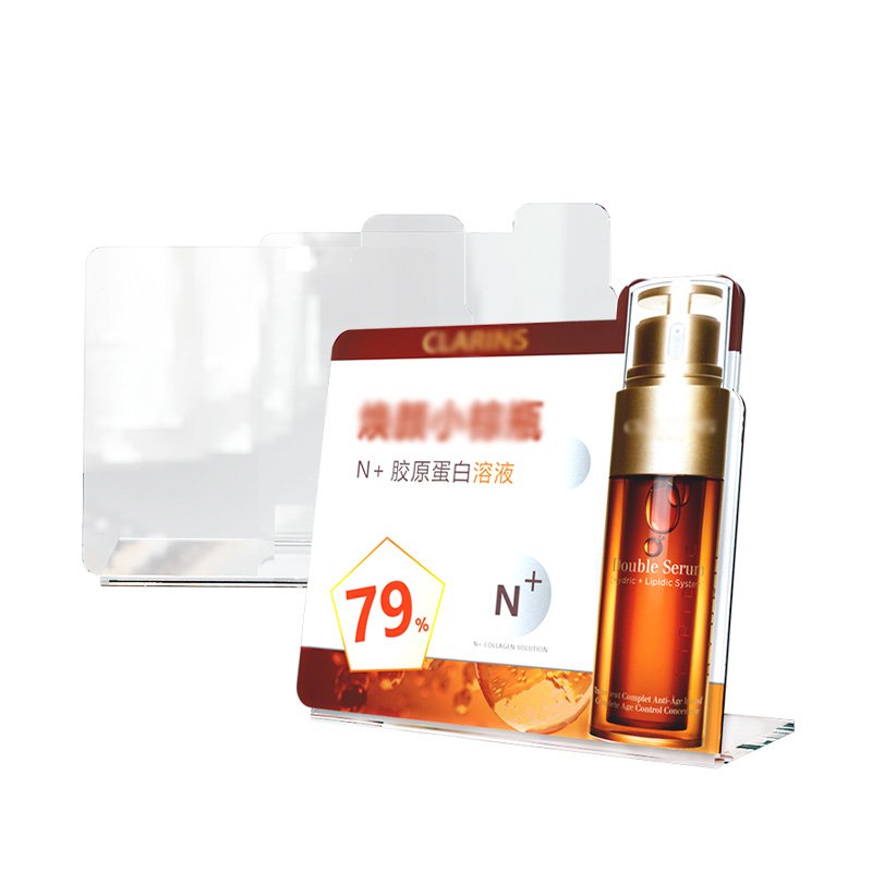 Modern Clear Acrylic Freestanding Organizer Display Skincare Product