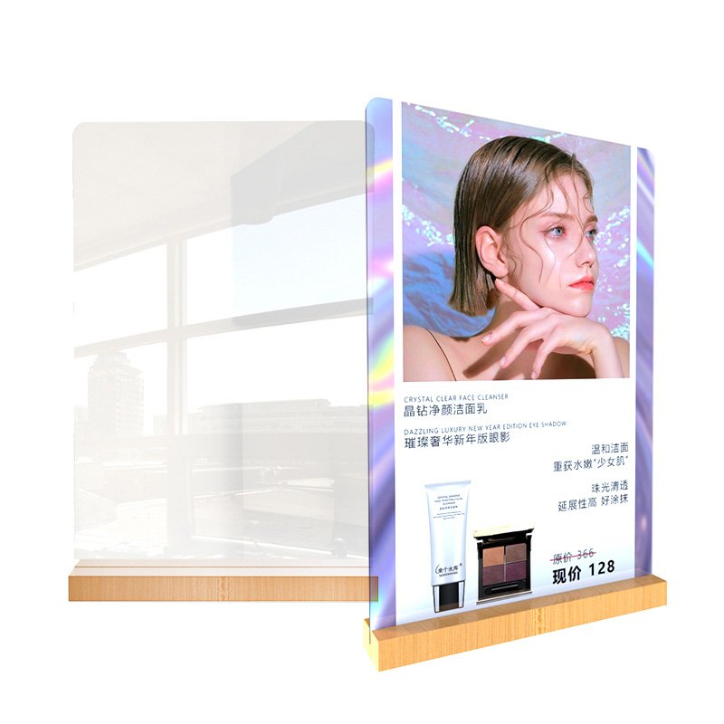 Modern Clear Acrylic Freestanding Organizer Display Skincare Product