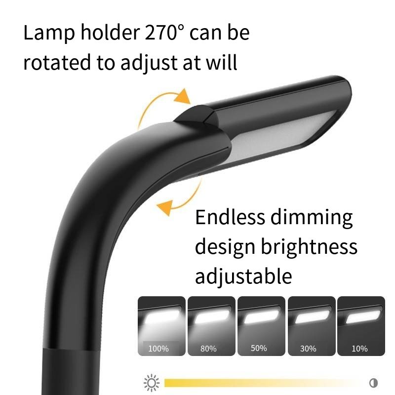 Spot Wholesale Book Light Portable type-c rechargeable long battery life flexible Led neck reading light