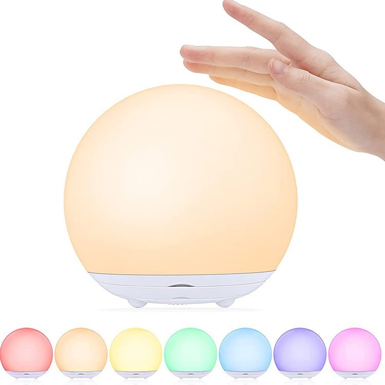 Home Mother and Baby Feeding Night Light Small Soft Atmosphere Clap Light with Colorful Rubber Silicon Book Reading Lamp