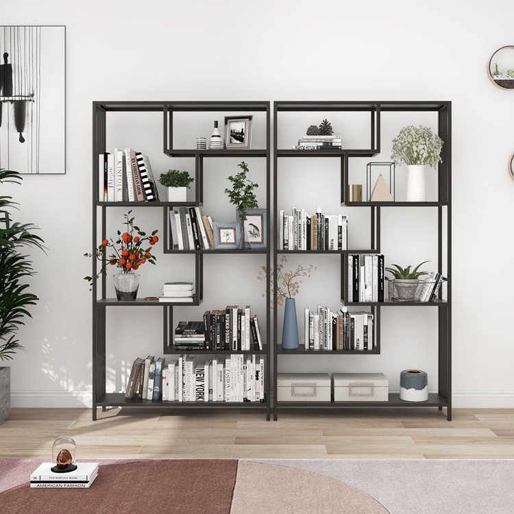 Hot Selling High-quality Design Metal Bookshelf Wooden Office Study Bookshelf