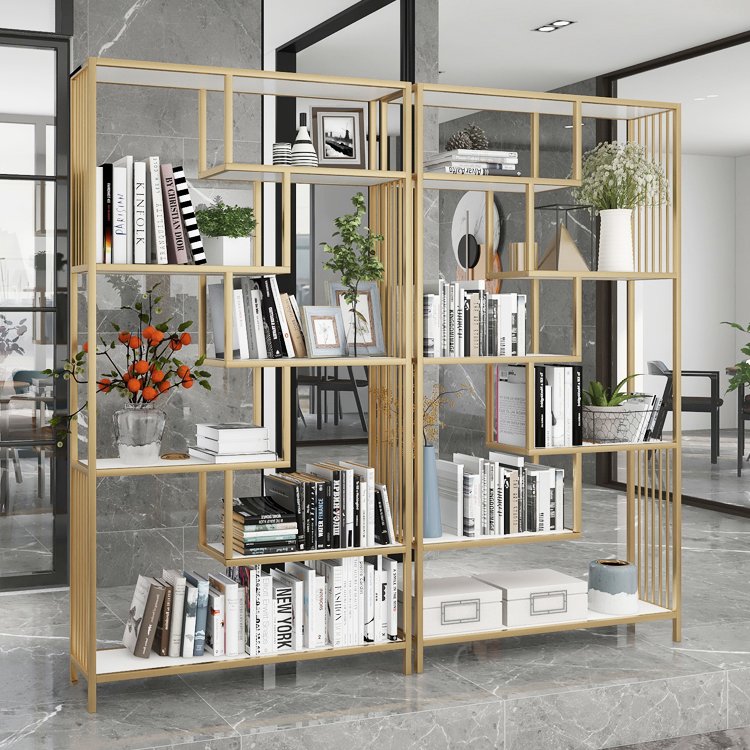 Hot Selling High-quality Design Metal Bookshelf Wooden Office Study Bookshelf