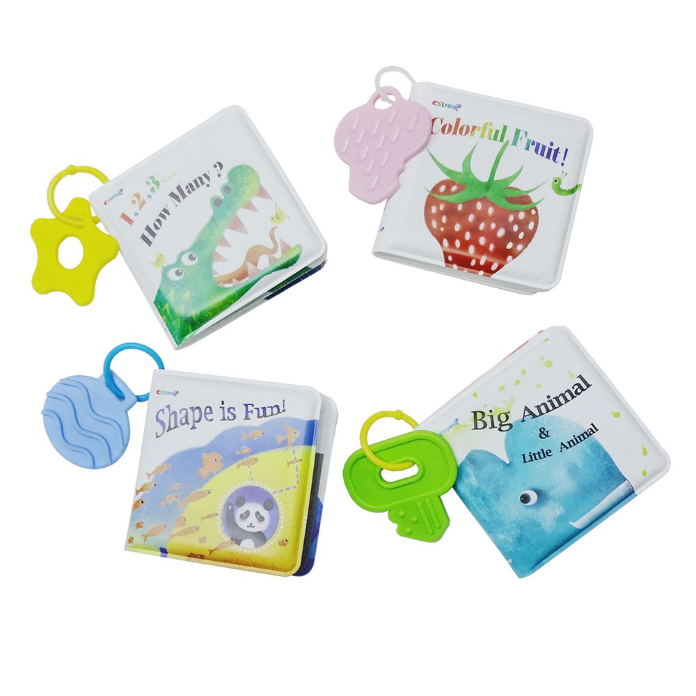 Creative Number, Shape, Animal, Color Themes Mini Size Soft Bath Book for Kids Colorful Non-toxic Teethers