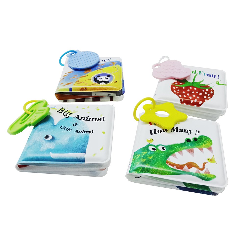 Creative Number, Shape, Animal, Color Themes Mini Size Soft Bath Book for Kids Colorful Non-toxic Teethers