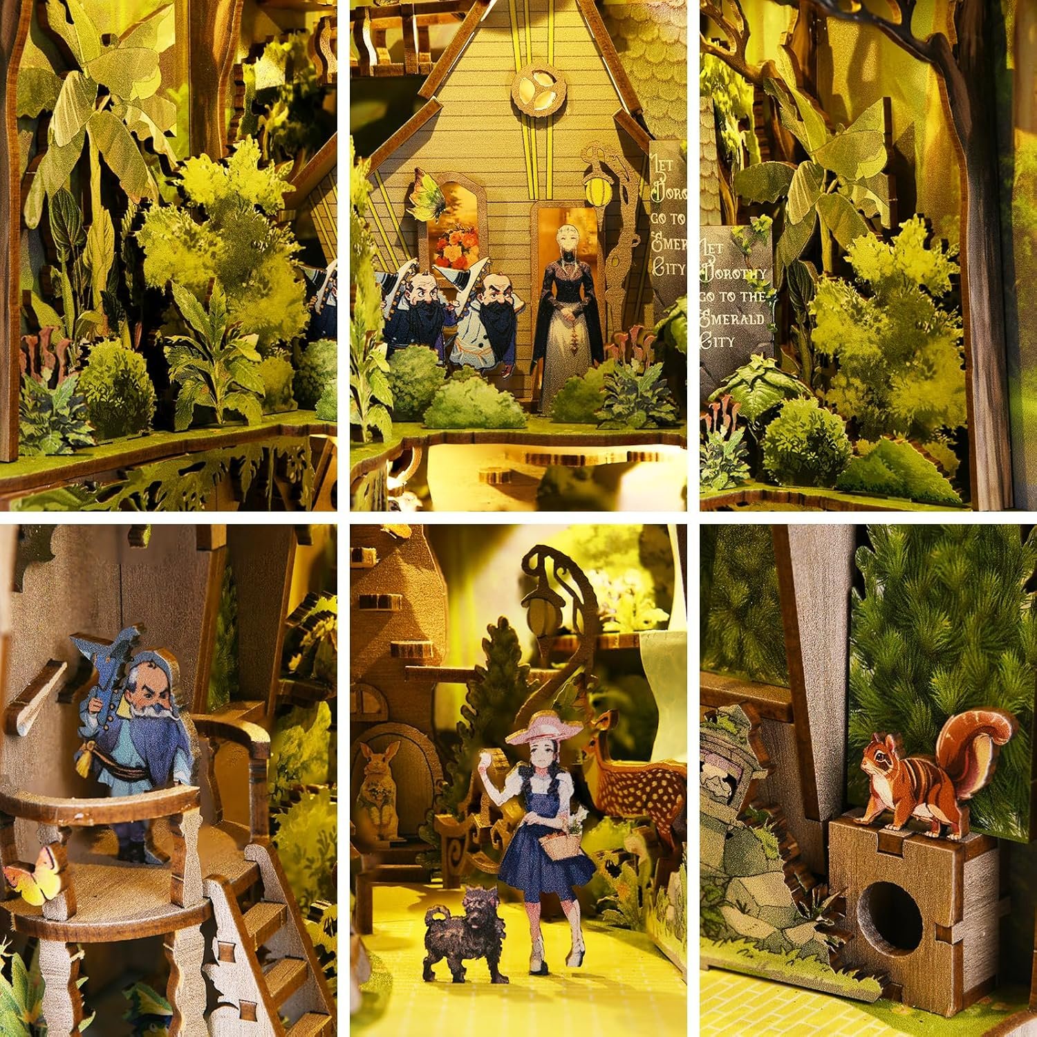 Wholesale Price The Wizard of Oz Book Nook Kit with LED Light