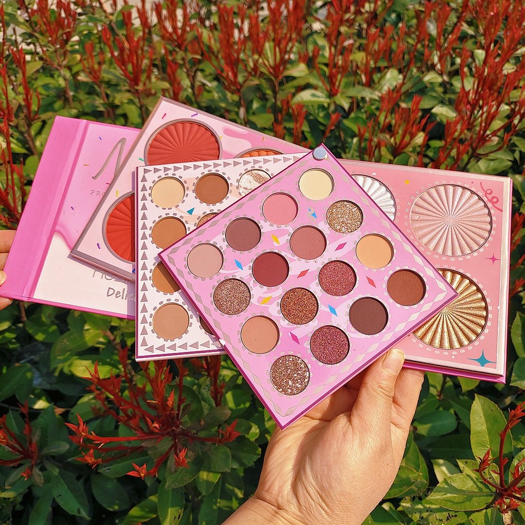 40 colors eyeshadow blush powder highlighter plate pearlescent matte glitter sequins BOOK makeup