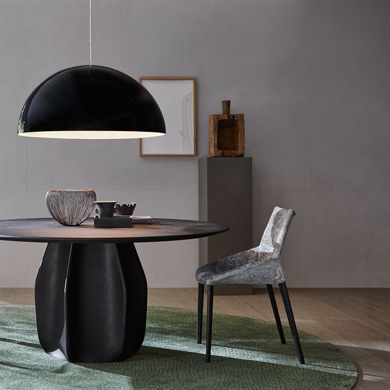 FUWOS Nordic Italian style modern minimalist home high-quality genuine leather comfortable light luxury dining chair book chair