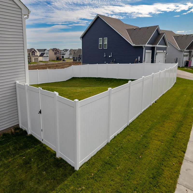 Cheap Vinyl 8' Plastic Trellis Wall Fencing Panels privacy fence for pool White Pvc Fences