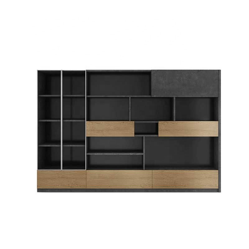 6.5ft high WESOME multi-layers super large storage space contamporary home wooden bookcase