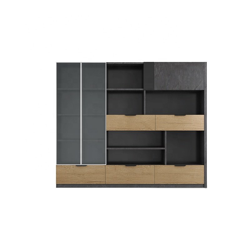 6.5ft high WESOME multi-layers super large storage space contamporary home wooden bookcase