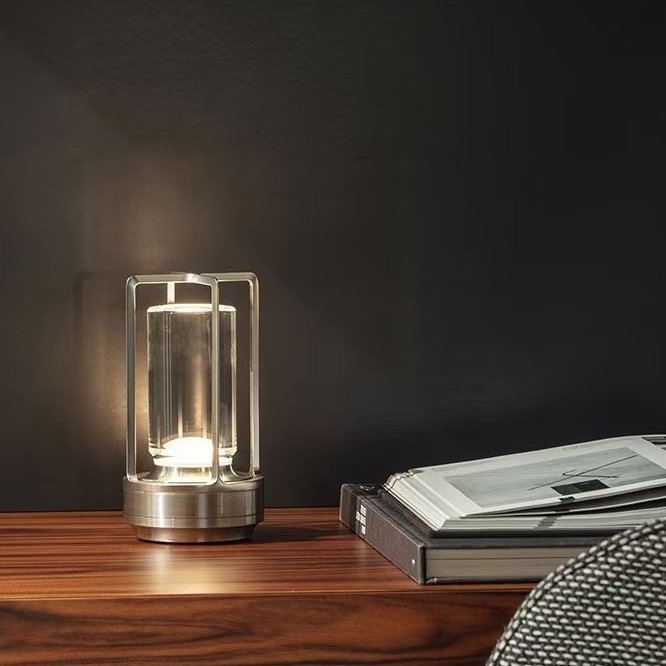 Touch Switch LED bedside Night Lights Chargeable Desk Light Rechargeable usb led table lamp For Restaurant Hotel