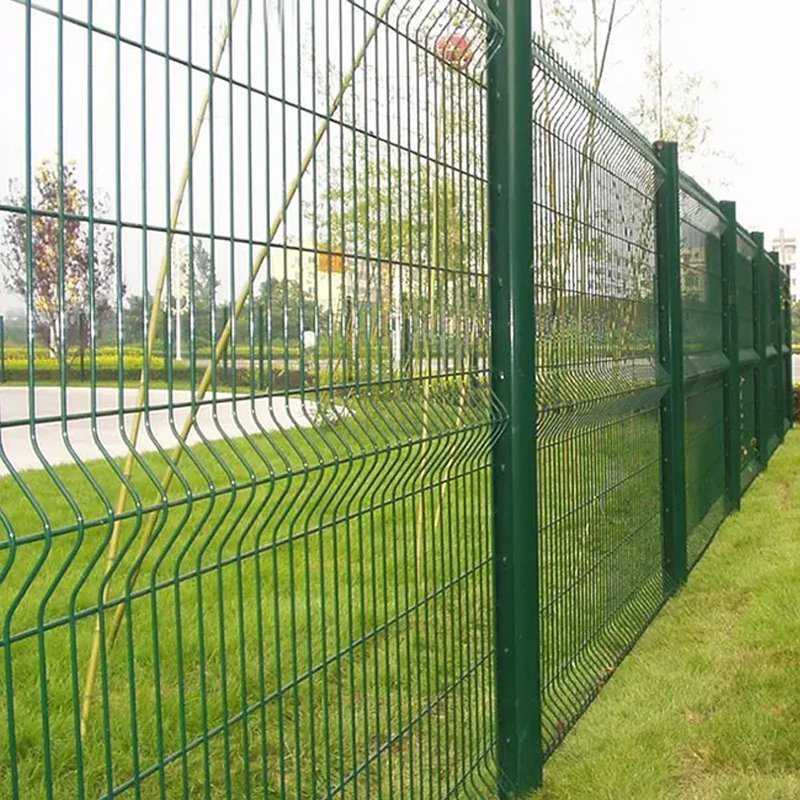 Factory Direct Price 3d bending fence fence with 3 bends light lamp curved fence
