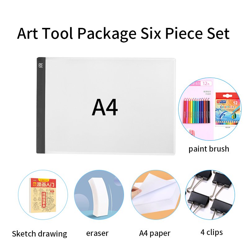 A4LED light pad set combination brush clip picture book painting enlightenment