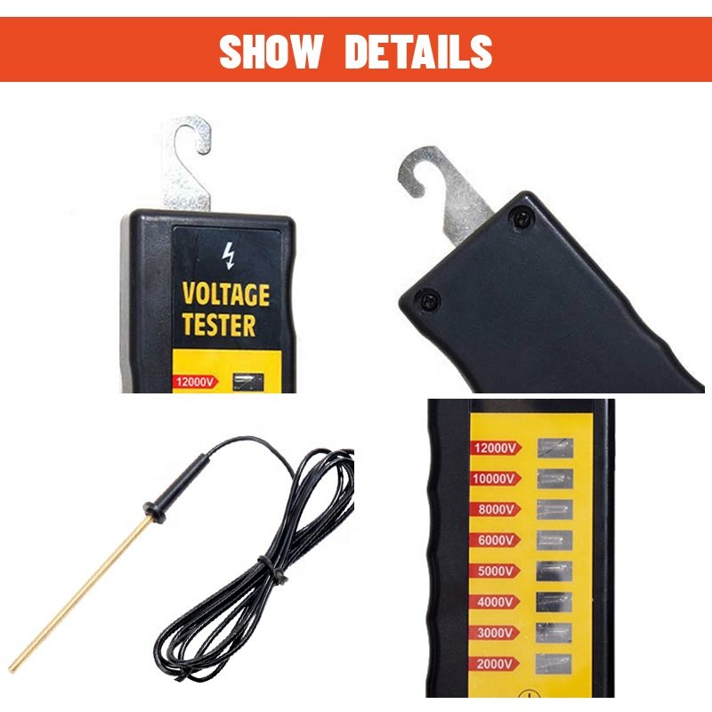 Lydite OEM Service 12KV Voltage eight Neon Lights Electric Fence Tester for Farm