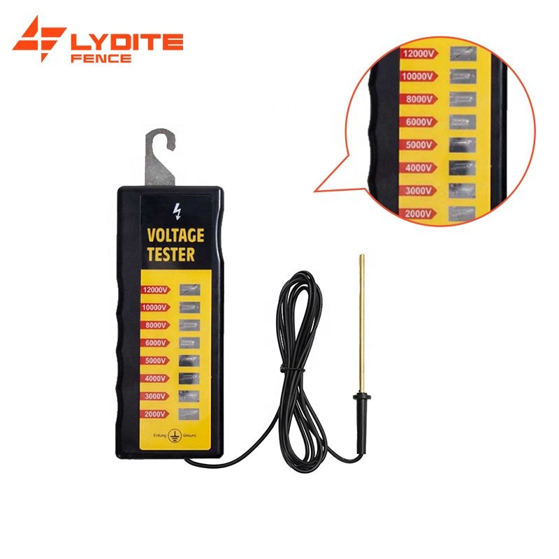 Lydite OEM Service 12KV Voltage eight Neon Lights Electric Fence Tester for Farm