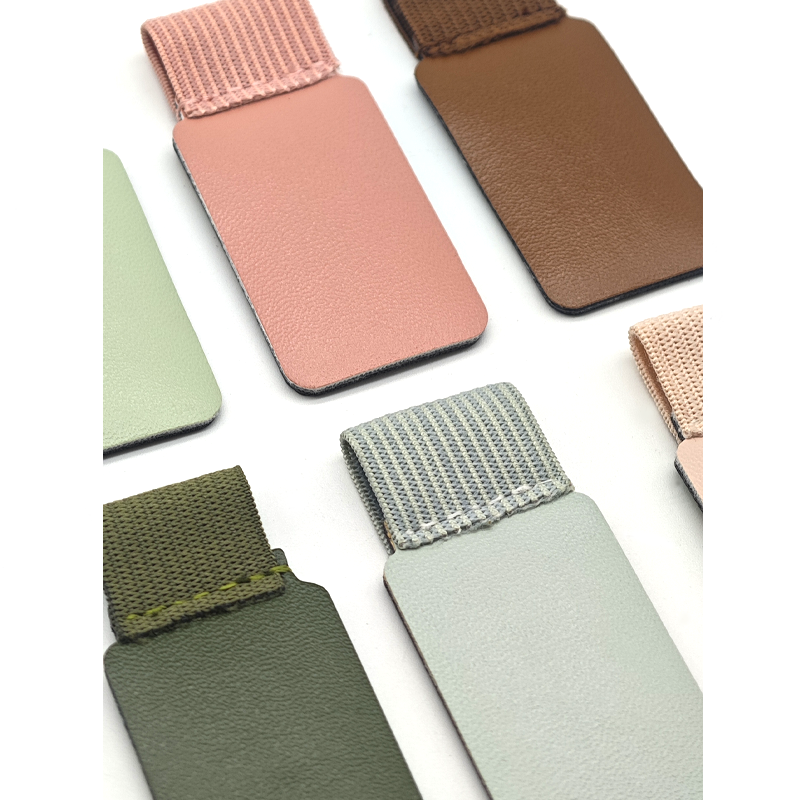 Factory Hot Selling Self-Adhesive Book Holder Pen Loop Colorful Pu Leather Pen Holders with Elastic Pen Loop