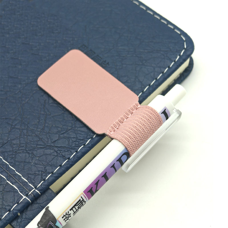 Factory Hot Selling Self-Adhesive Book Holder Pen Loop Colorful Pu Leather Pen Holders with Elastic Pen Loop