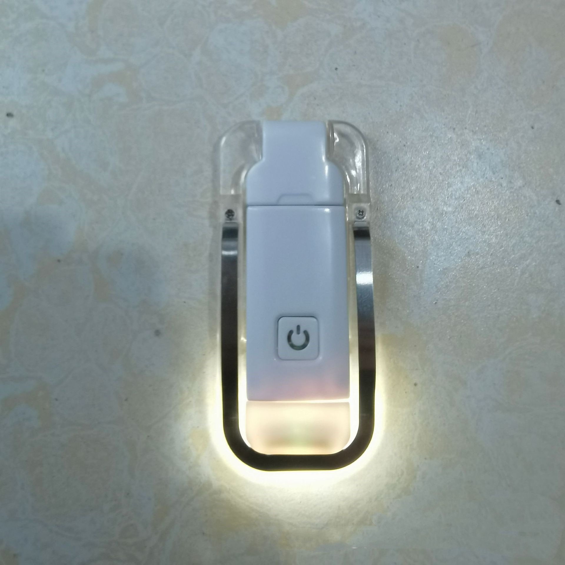 USB Rechargeable Book Light for Reading in Bed Clip on Book Light, Brightness Adjustable Amber Book Light