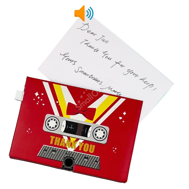 Custom logo birthday Valentine's Mother's Day Paper crafts thank you card video book box video brochure wedding invitation cards