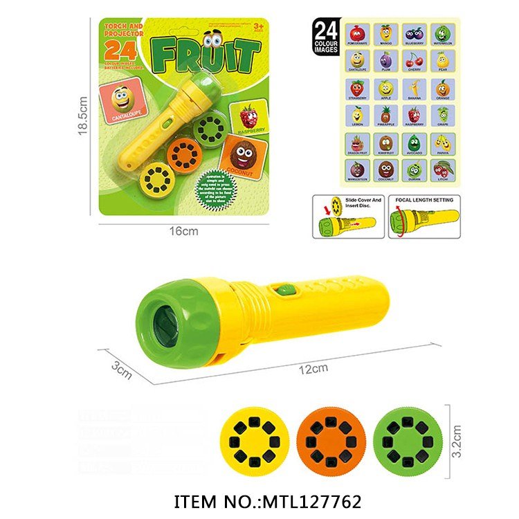 Parent-child interactive educational electronic toy LED projector torch toys baby sleeping story projection toys