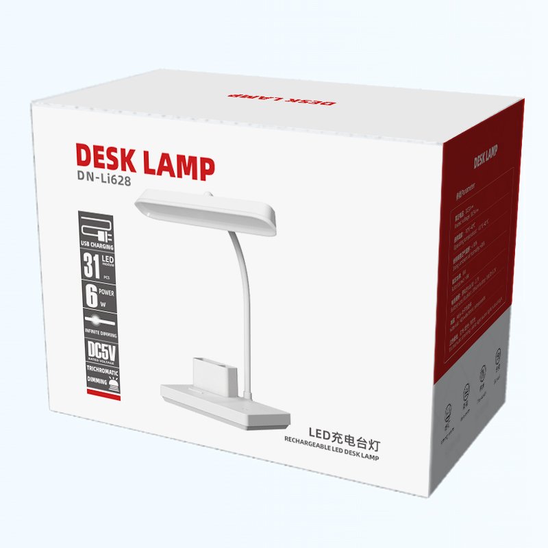 (Factory)customized rechargeable charging led study desk table lamp for reading light foldable folding usb office living room
