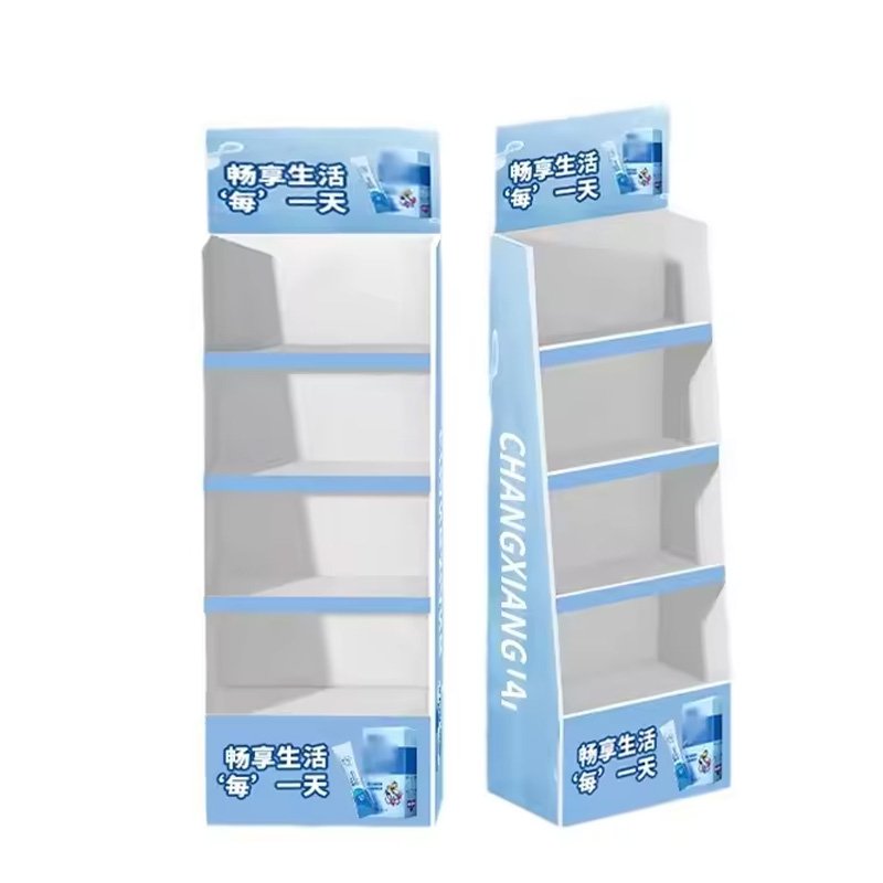 PVC Foam Shelf Hanging Hooks Food Cardboard Pallet Floor Display Stand