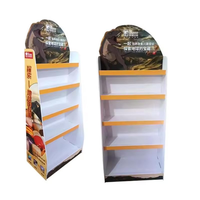 PVC Foam Shelf Hanging Hooks Food Cardboard Pallet Floor Display Stand