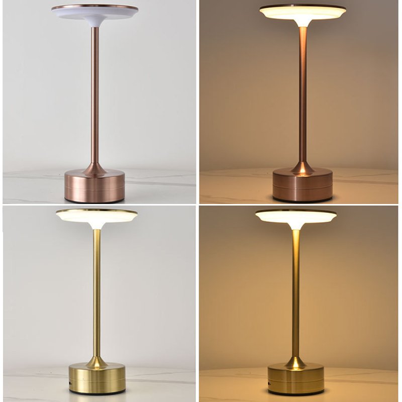 Modern USB Rechargeable DC Book Light Simple Design Touch Control Retro Nordic 5V LED Table Lamp for Indoor/Outdoor Use