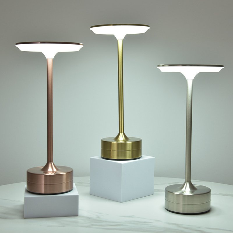 Modern USB Rechargeable DC Book Light Simple Design Touch Control Retro Nordic 5V LED Table Lamp for Indoor/Outdoor Use