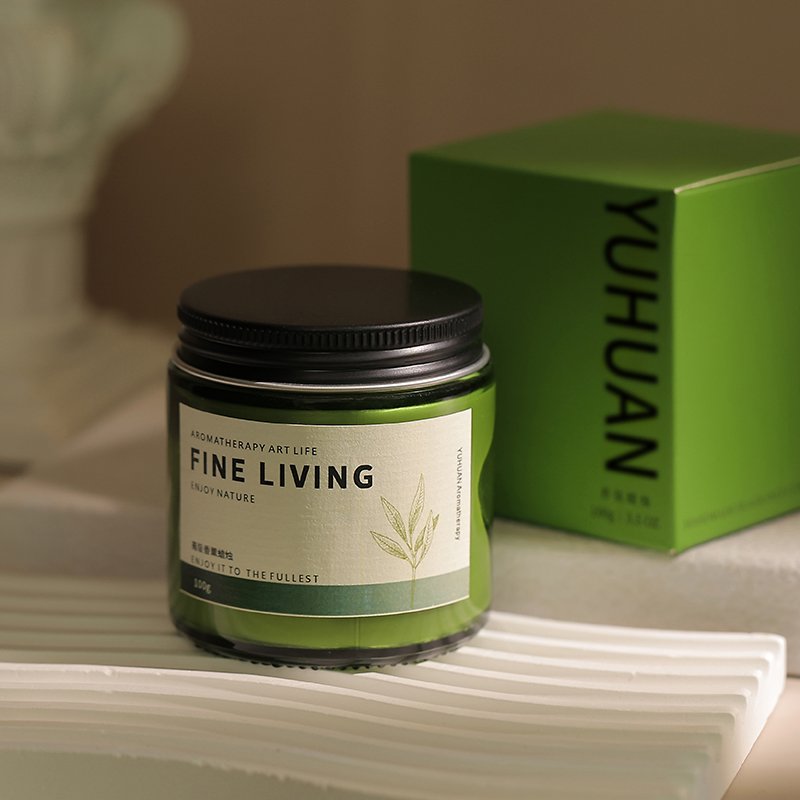 Wholesale Customized Deluxe Green with Aromatherapy Soy Wax Candle Luxury Scented Candles tealight scented candle